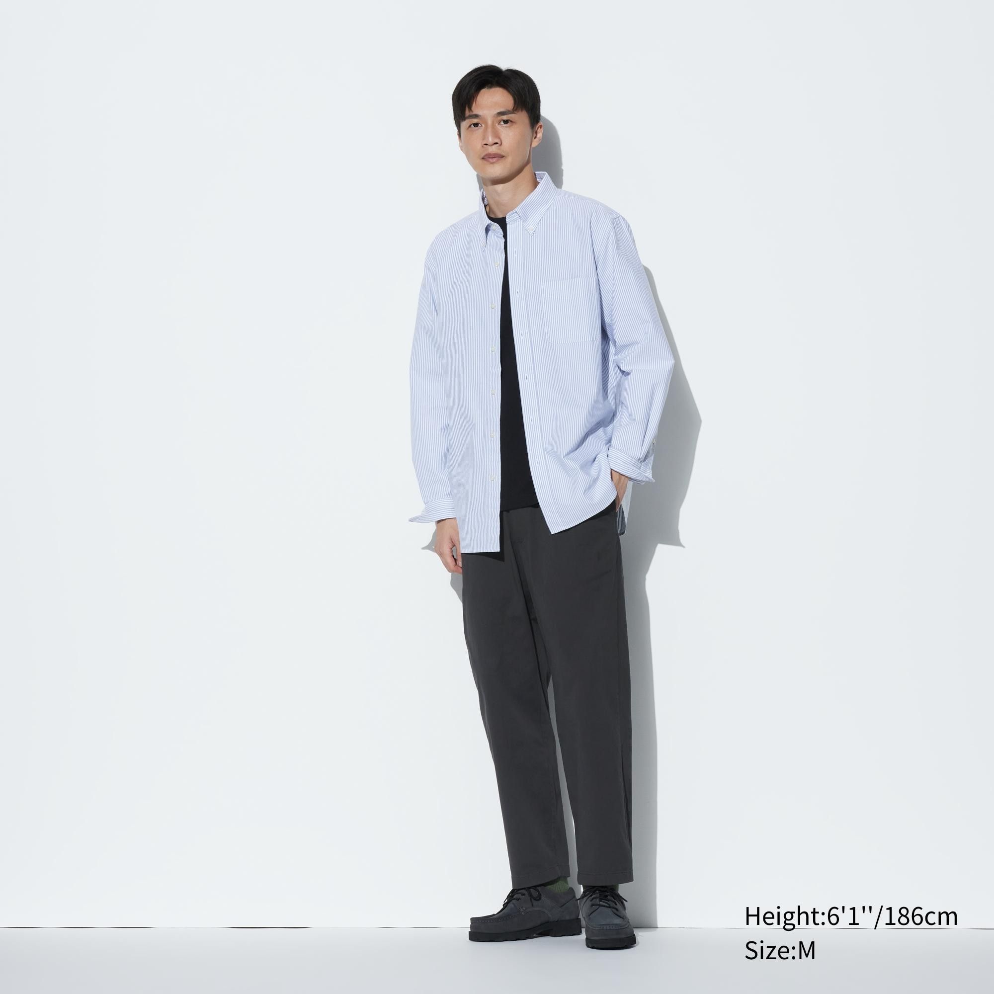 Dark Grey Uniqlo Cotton Relaxed Fit Ankle Length Trousers | GTAFS-2563