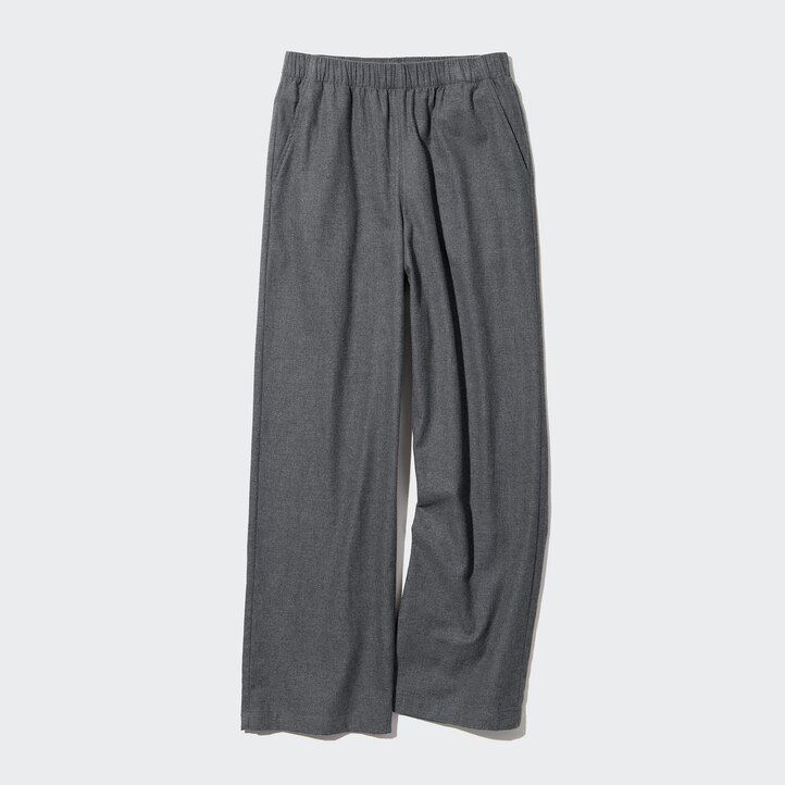 Dark Grey Uniqlo Flannel Trousers | YIUEL-5126