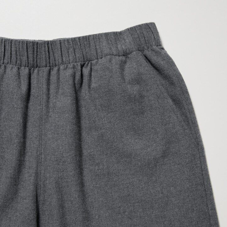 Dark Grey Uniqlo Flannel Trousers | YIUEL-5126