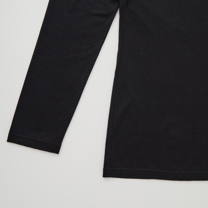 Dark Grey Uniqlo Heattech Crew Neck Long Sleeved Thermal Top | KQIGW-4105