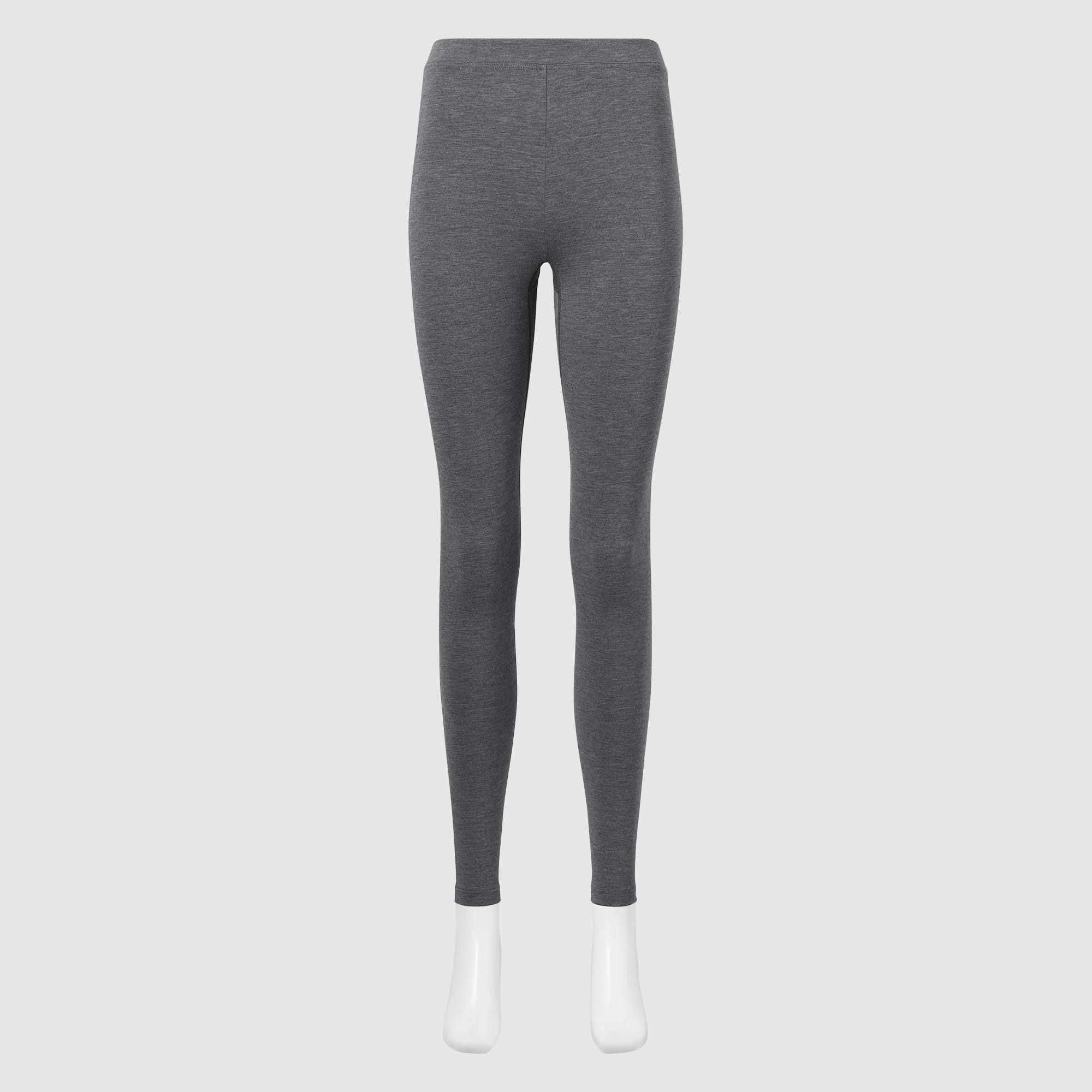 Dark Grey Uniqlo Heattech Extra Warm Cotton Thermal Leggings | LFGMO-4672