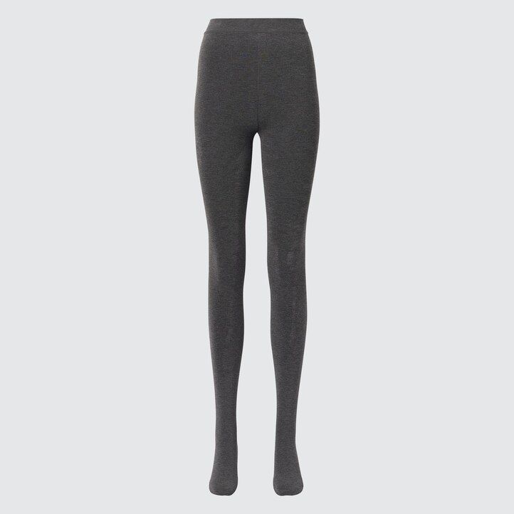 Dark Grey Uniqlo Heattech Extra Warm Pile Lined Thermal Tights | YZXHM-1652