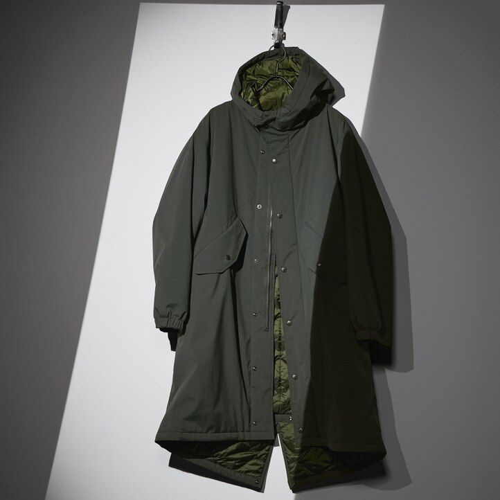 Dark Grey Uniqlo Heattech Warm Padded Coat | KCZGV-6812
