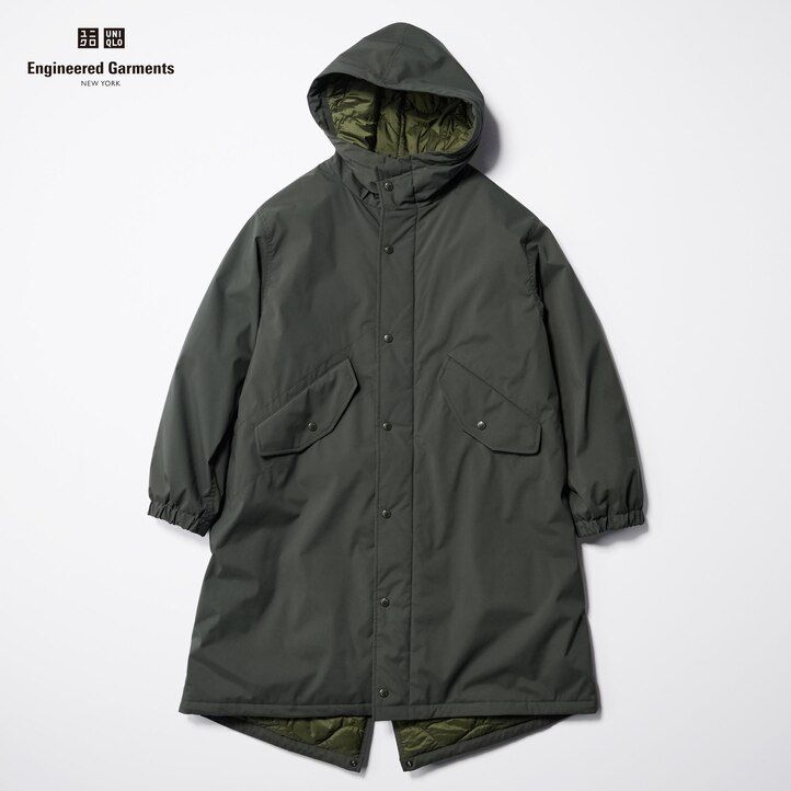 Dark Grey Uniqlo Heattech Warm Padded Coat | KCZGV-6812