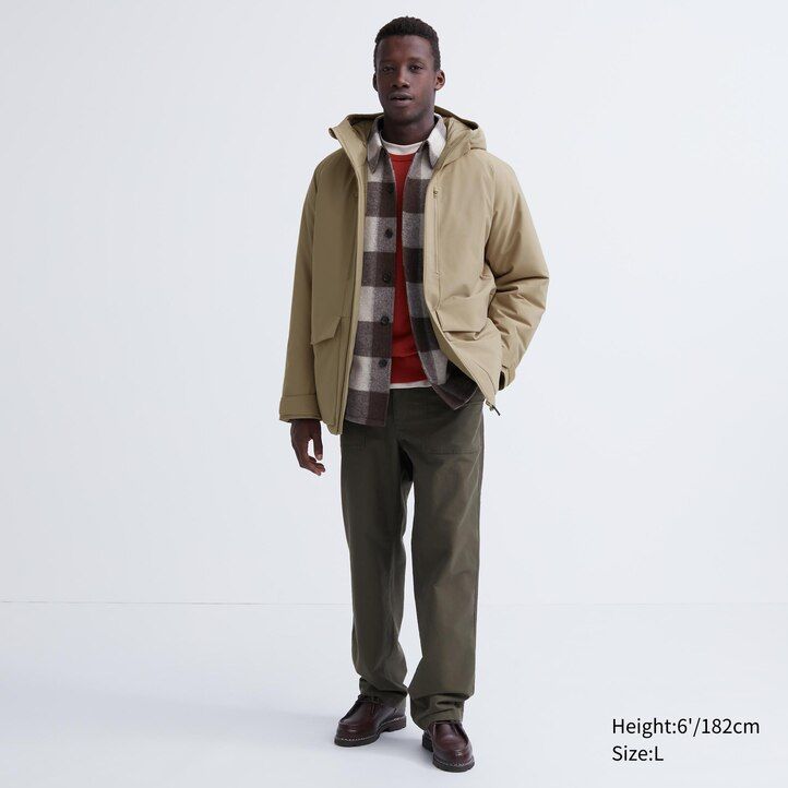 Dark Grey Uniqlo Hybrid Down 3d Cut Parka | KJTZR-3016