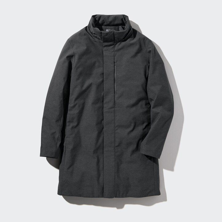 Dark Grey Uniqlo Hybrid Down Coat | ACWTF-8259
