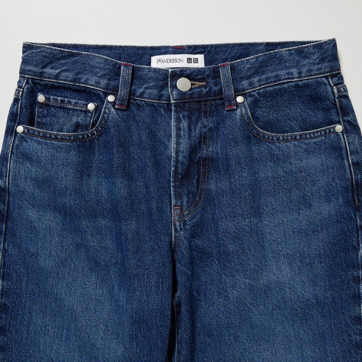 Dark Grey Uniqlo Slim Fit Straight Leg Jeans | UJZYN-2937
