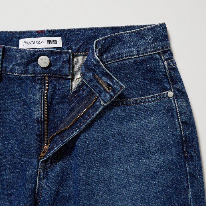 Dark Grey Uniqlo Slim Fit Straight Leg Jeans | UJZYN-2937
