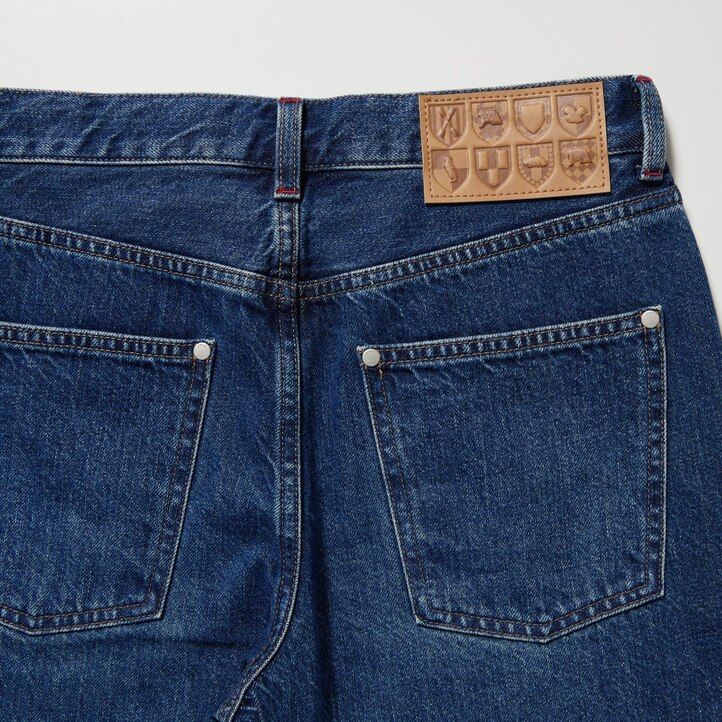 Dark Grey Uniqlo Slim Fit Straight Leg Jeans | UJZYN-2937