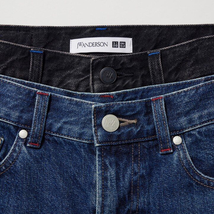 Dark Grey Uniqlo Slim Fit Straight Leg Jeans | UJZYN-2937