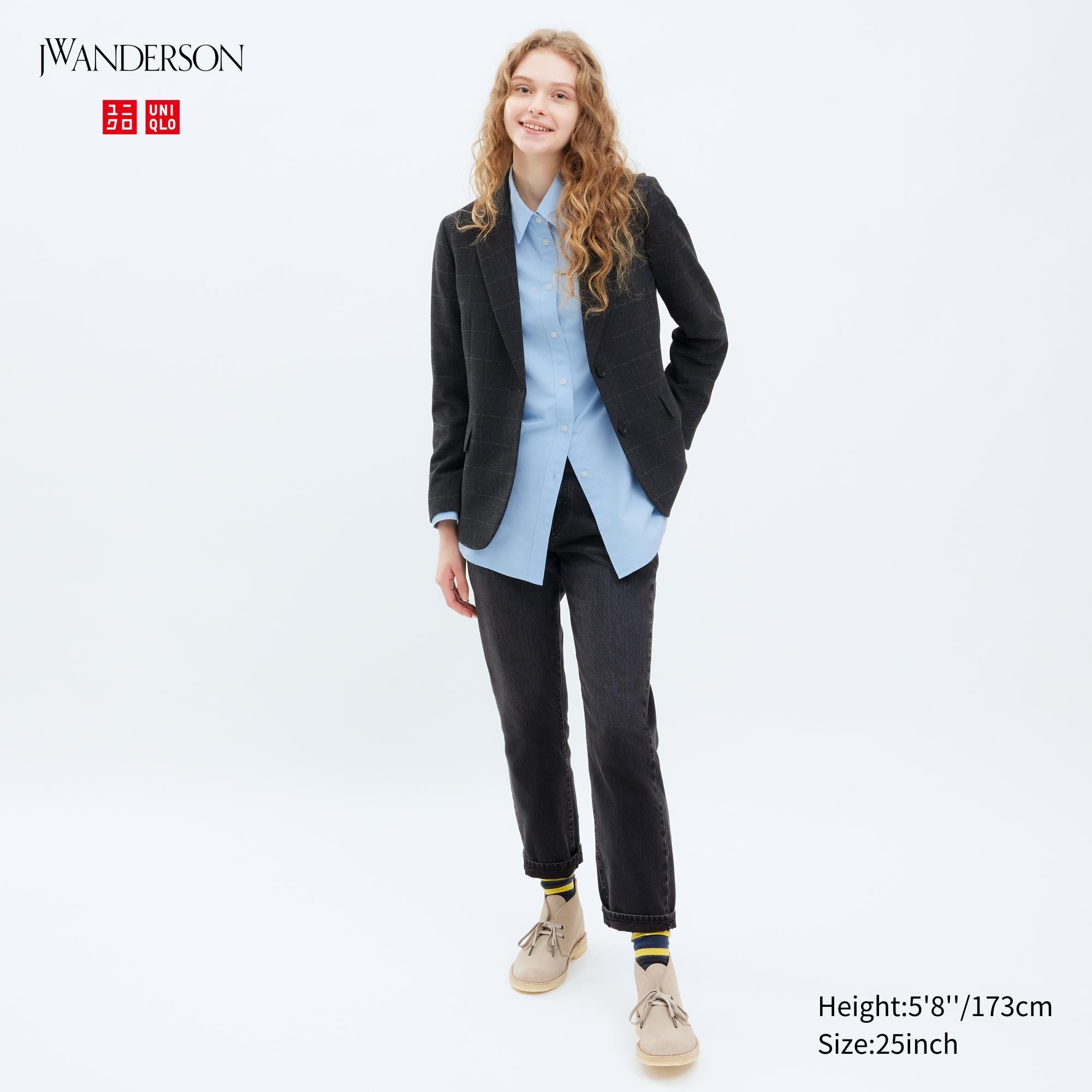 Dark Grey Uniqlo Slim Fit Straight Leg Jeans | UJZYN-2937