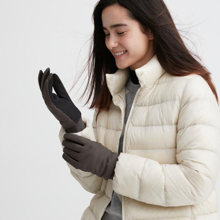 Dark Grey Uniqlo Touchscreen Gloves | QSPRB-9614