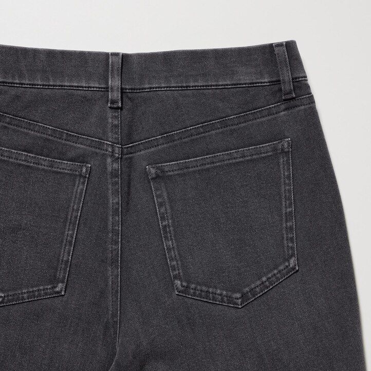 Dark Grey Uniqlo Ultra Stretch Denim Leggings Long | QCDEO-4386