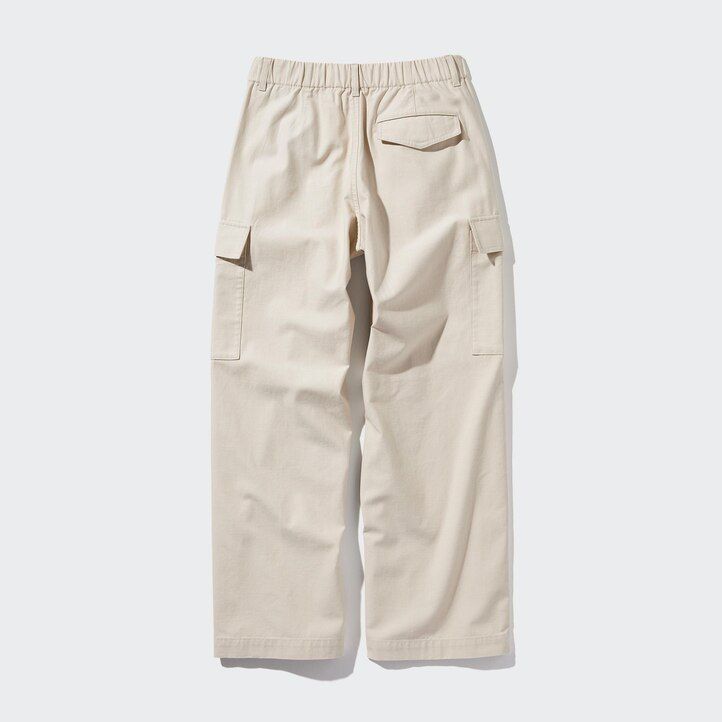 Dark Grey Uniqlo Wide Straight Leg Cargo Trousers | VDMKR-2873