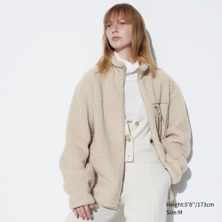 Dark Grey Uniqlo Windproof Outer Fleece Jacket | MDKLE-0329
