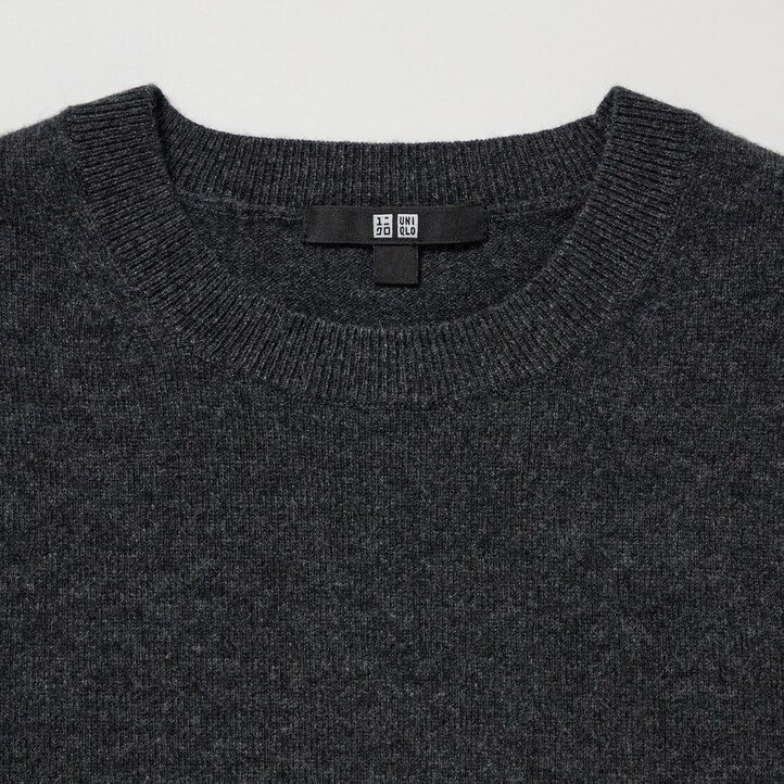 Green Uniqlo 100pct Cashmere Crew Neck Jumper | ENQIK-5042