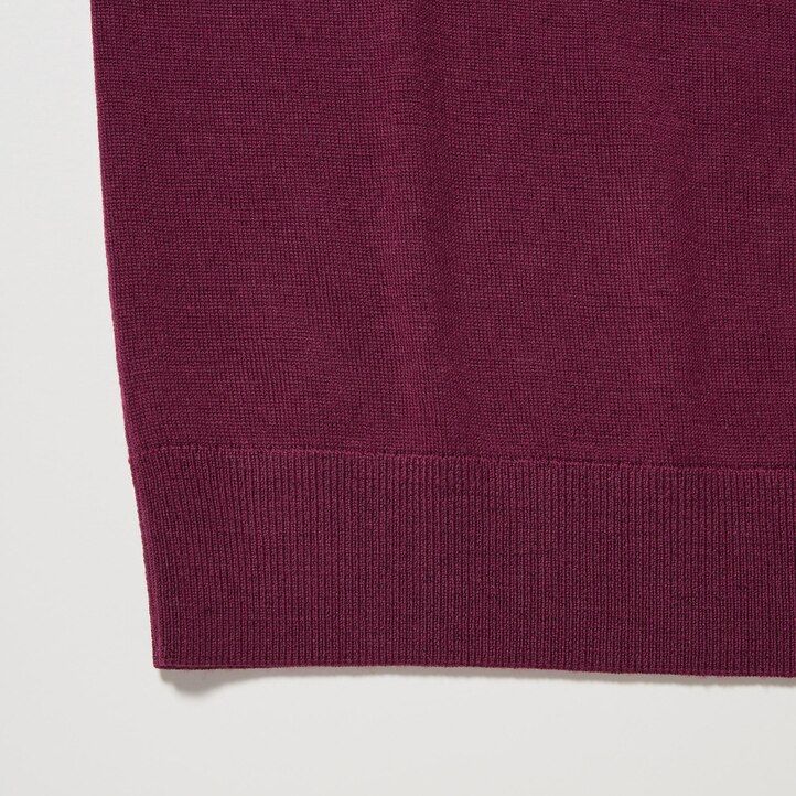 Green Uniqlo 100pct Extra Fine Merino V Neck Jumper | PSFDO-3092