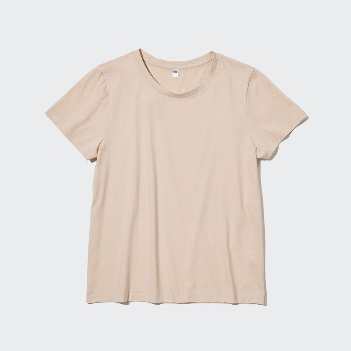 Green Uniqlo 100pct Supima Cotton Crew Neck Short Sleeved T-Shirt | QZRTS-1682