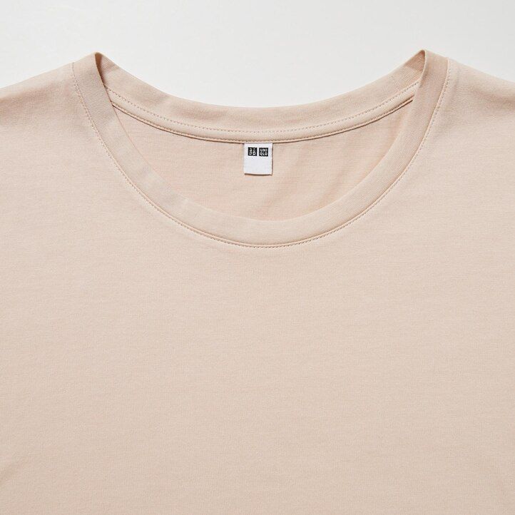 Green Uniqlo 100pct Supima Cotton Crew Neck Short Sleeved T-Shirt | QZRTS-1682