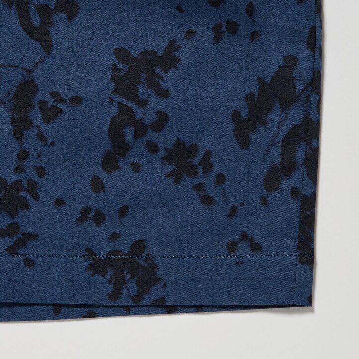 Green Uniqlo Dry Stretch Leaf Print Easy Shorts | OANXE-3107