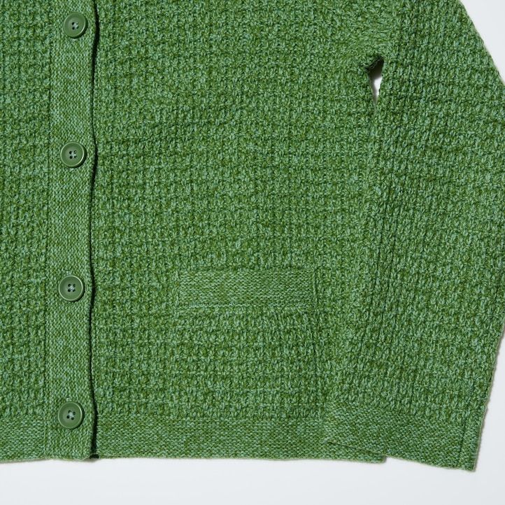 Green Uniqlo Knitted Short Jacket | DTXEW-8134