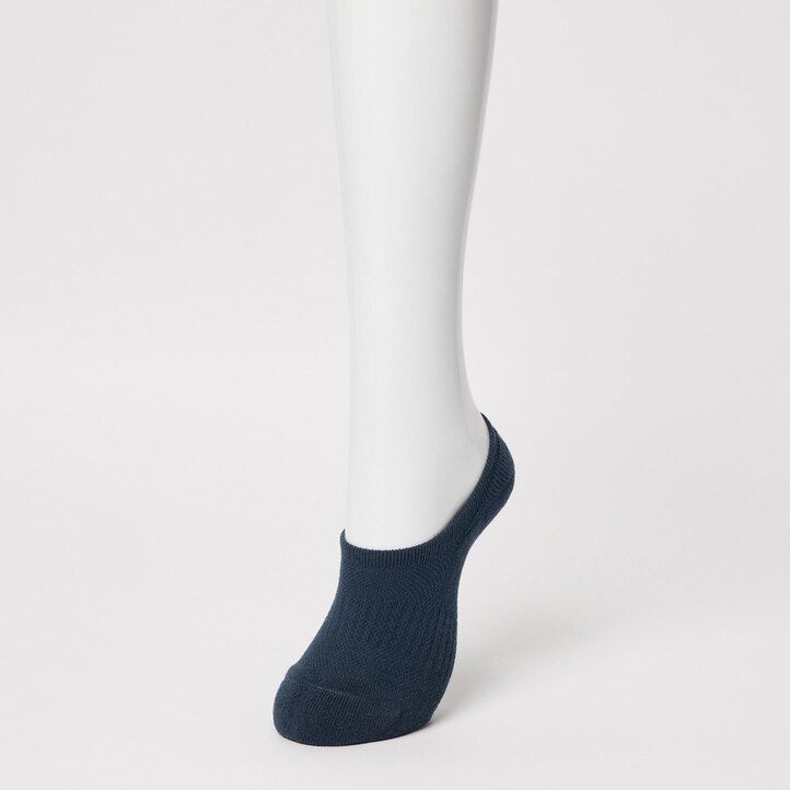 Green Uniqlo Sports Invisible No Show Socks Three Pairs | MTQPE-5462