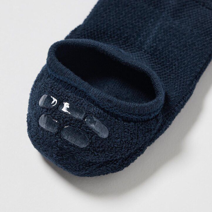 Green Uniqlo Sports Invisible No Show Socks Three Pairs | MTQPE-5462