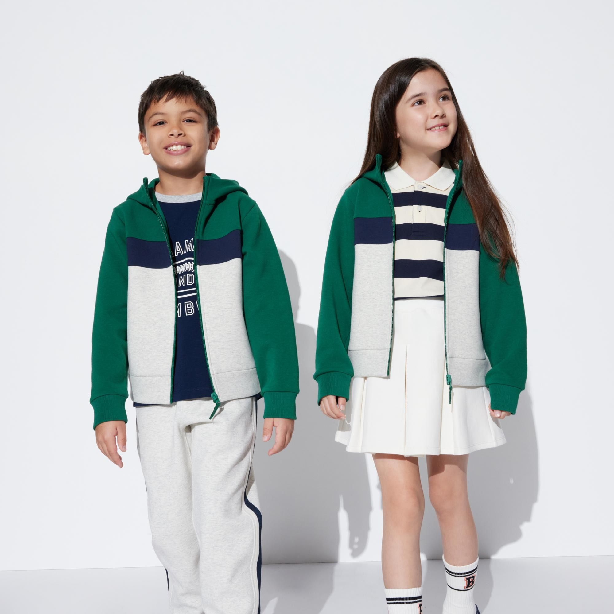 Green Uniqlo Ultra Stretch Dry Sweat Zipped Hoodie | RXHCY-8736