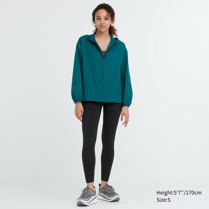 Green Uniqlo Uv Protection Pocketable Parka | TVBHE-5704