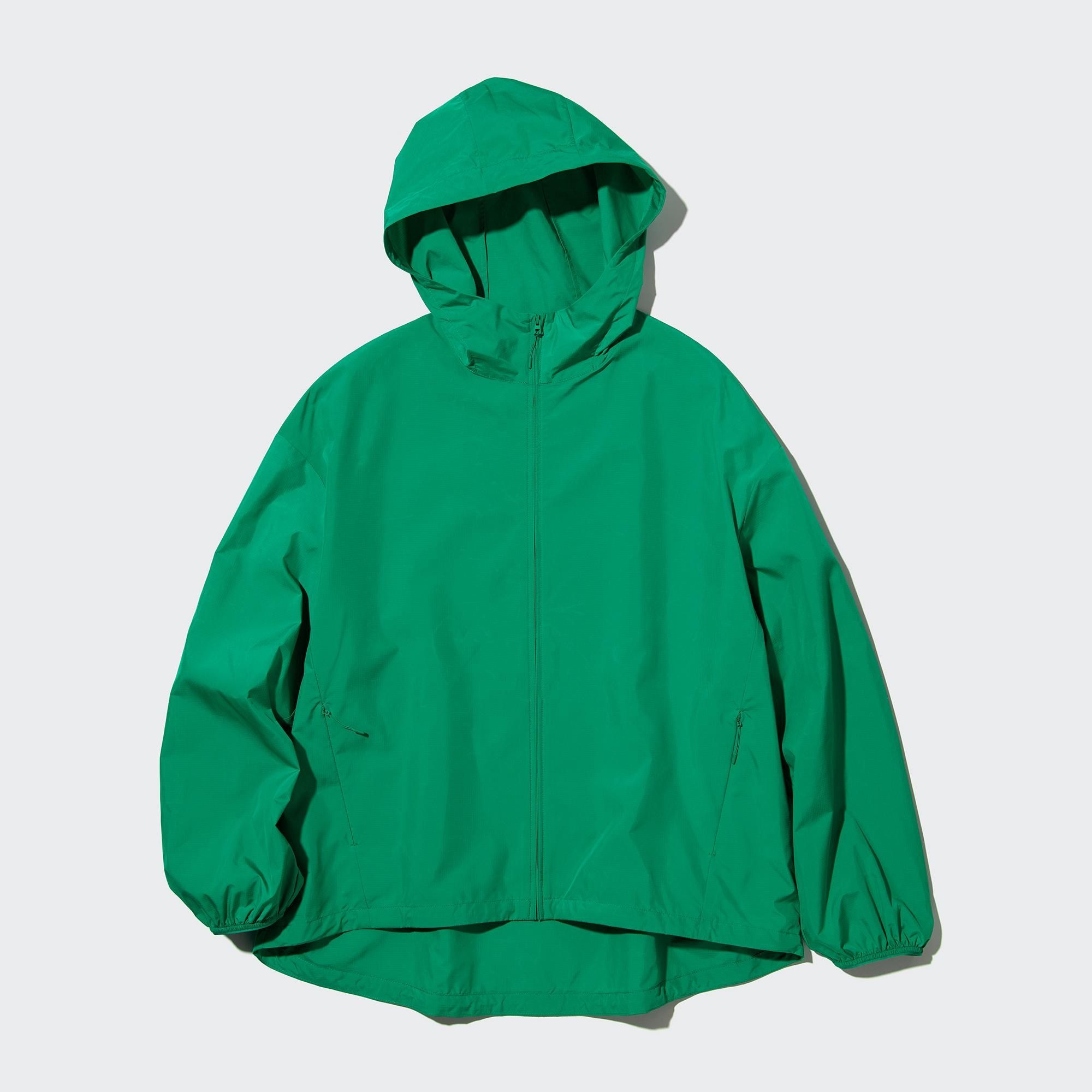 Green Uniqlo Uv Protection Pocketable Parka | WPRLN-7160