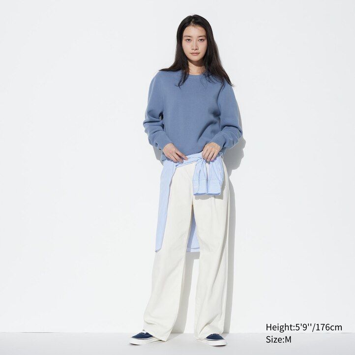 Green Uniqlo Washable Milano Ribbed Crew Neck Jumper | KDXVU-5798