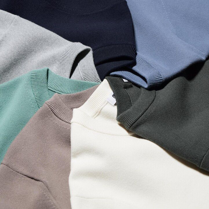 Green Uniqlo Washable Milano Ribbed Crew Neck Jumper | KDXVU-5798