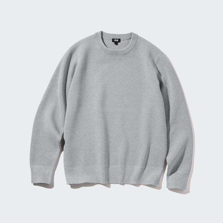 Green Uniqlo Washable Milano Ribbed Crew Neck Jumper | KDXVU-5798