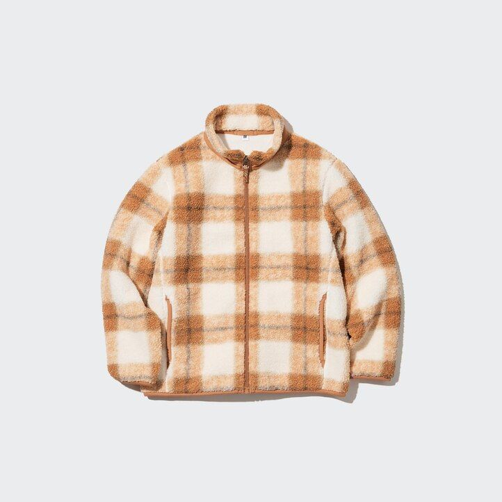 Green Uniqlo Windproof Fleece Printed Jacket | WVEHO-8153