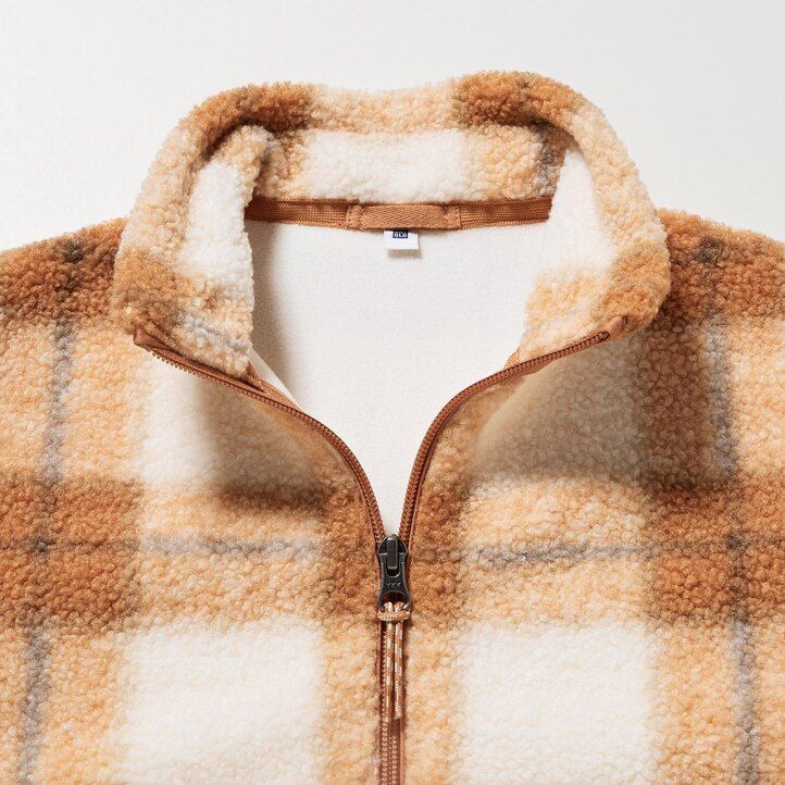 Green Uniqlo Windproof Fleece Printed Jacket | WVEHO-8153