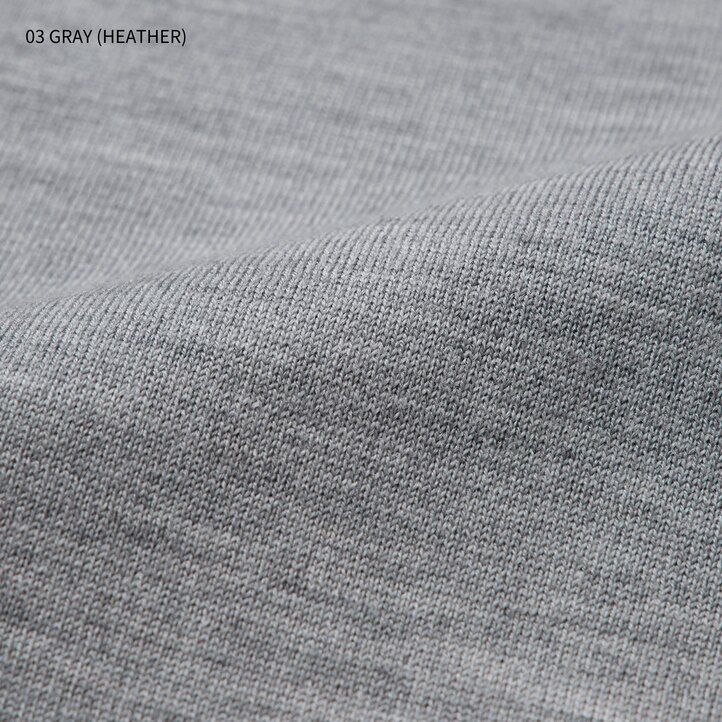 Grey Uniqlo 100pct Extra Fine Merino Crew Neck Jumper | MSWZC-4165