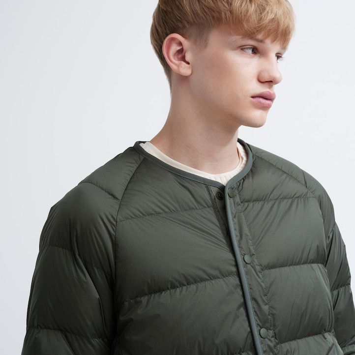 Grey Uniqlo 100pct Recycled Down Jacket | YZPLS-9325