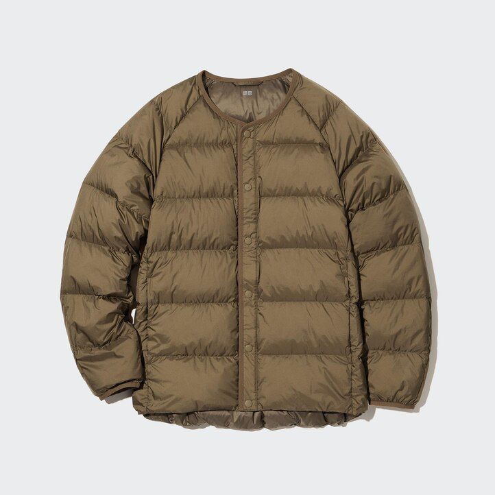 Grey Uniqlo 100pct Recycled Down Jacket | YZPLS-9325