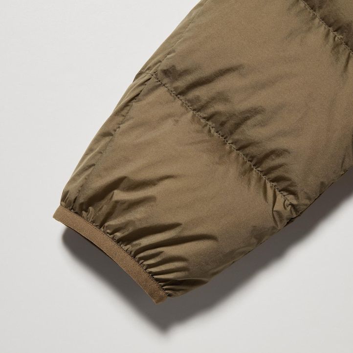 Grey Uniqlo 100pct Recycled Down Jacket | YZPLS-9325