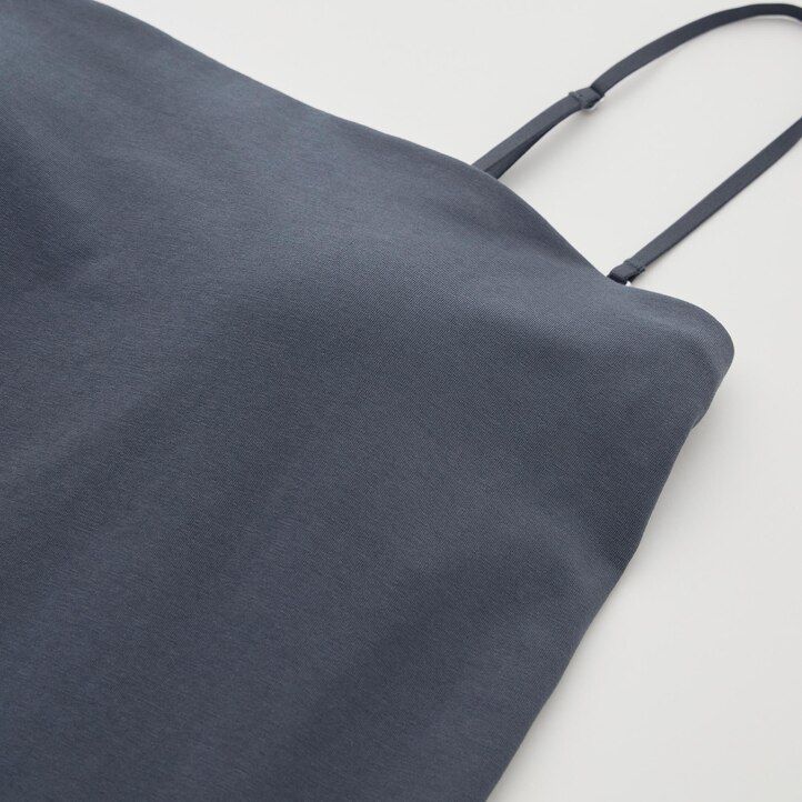 Grey Uniqlo Airism Cotton Cropped Bra Tube Top | KOBNA-0756