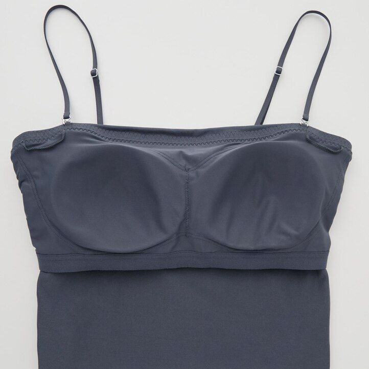Grey Uniqlo Airism Cotton Cropped Bra Tube Top | KOBNA-0756