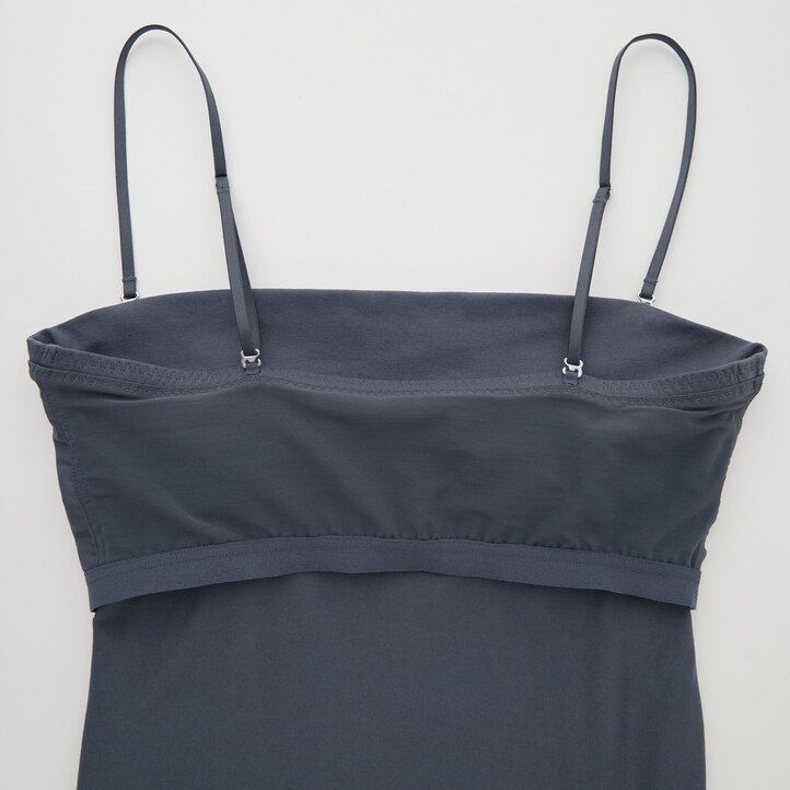 Grey Uniqlo Airism Cotton Cropped Bra Tube Top | KOBNA-0756