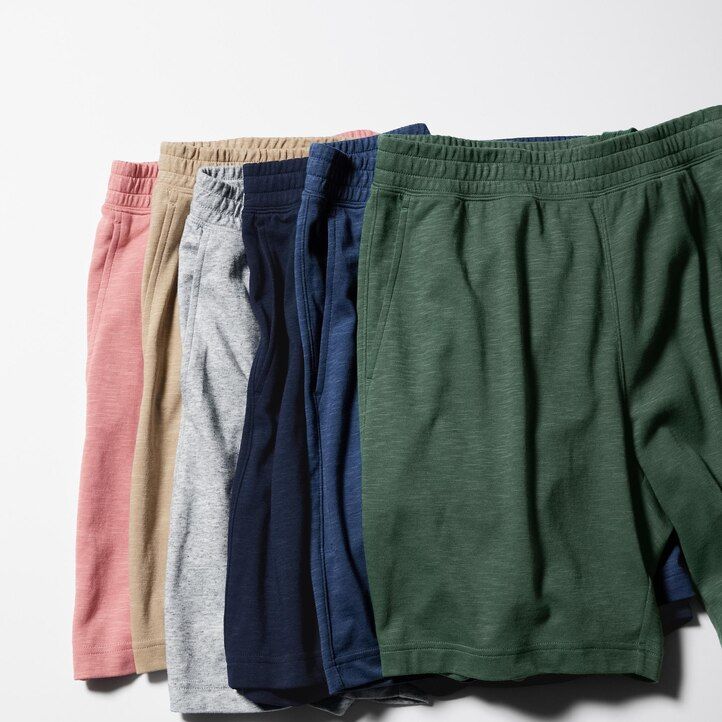Grey Uniqlo Airism Cotton Easy Shorts | LIYRE-8102