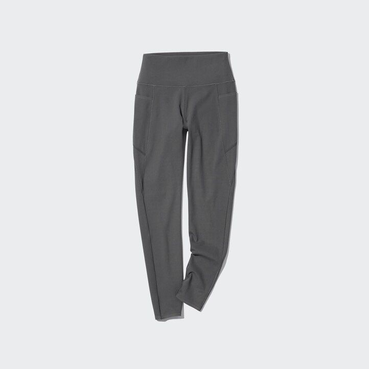 Grey Uniqlo Airism Uv Protection Soft Leggings With Pockets | JMBVQ-2574