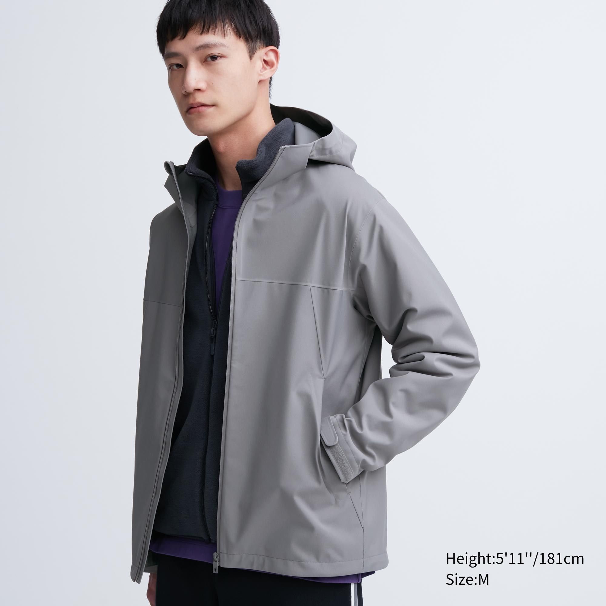 Grey Uniqlo Blocktech 3d Cut Parka | OCWRS-6873