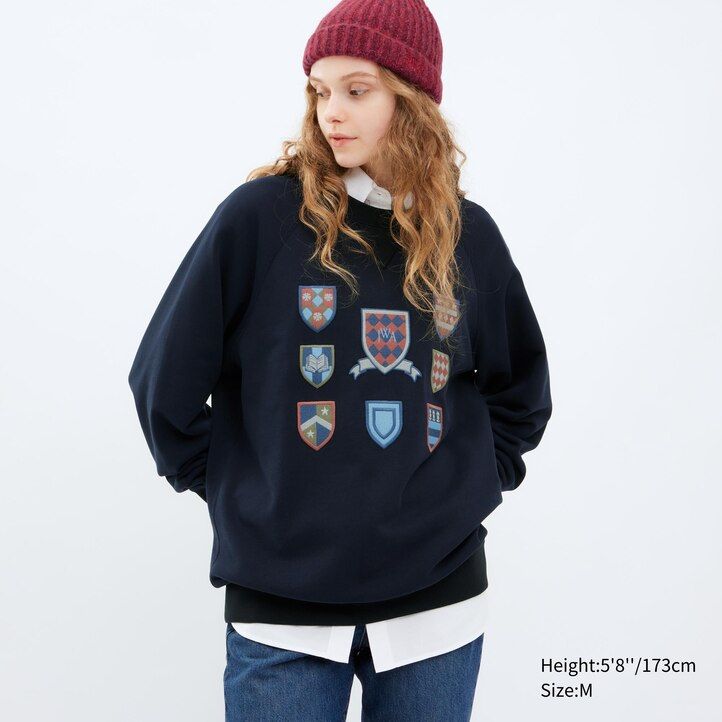 Grey Uniqlo College Sweatshirt | BHPMY-2130