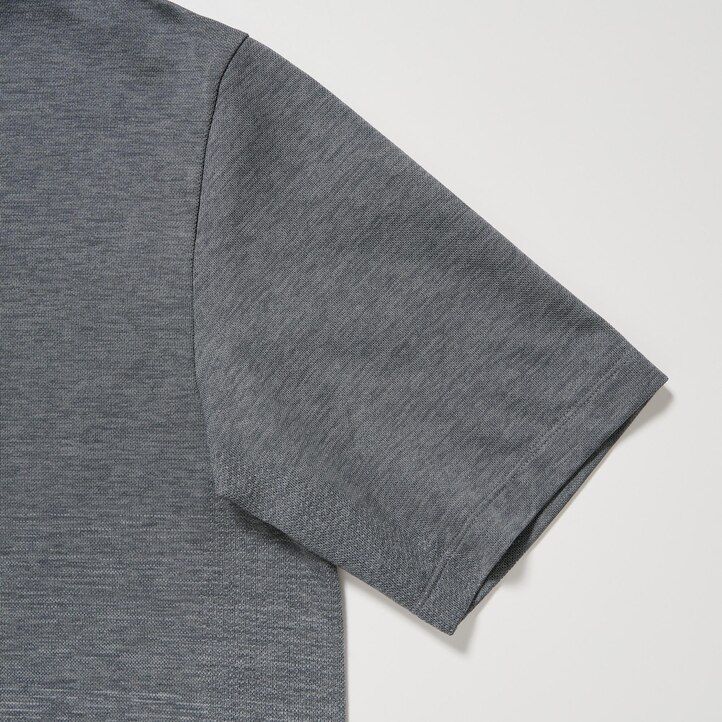 Grey Uniqlo Dry Ex Polo Shirt | FVLXI-9857