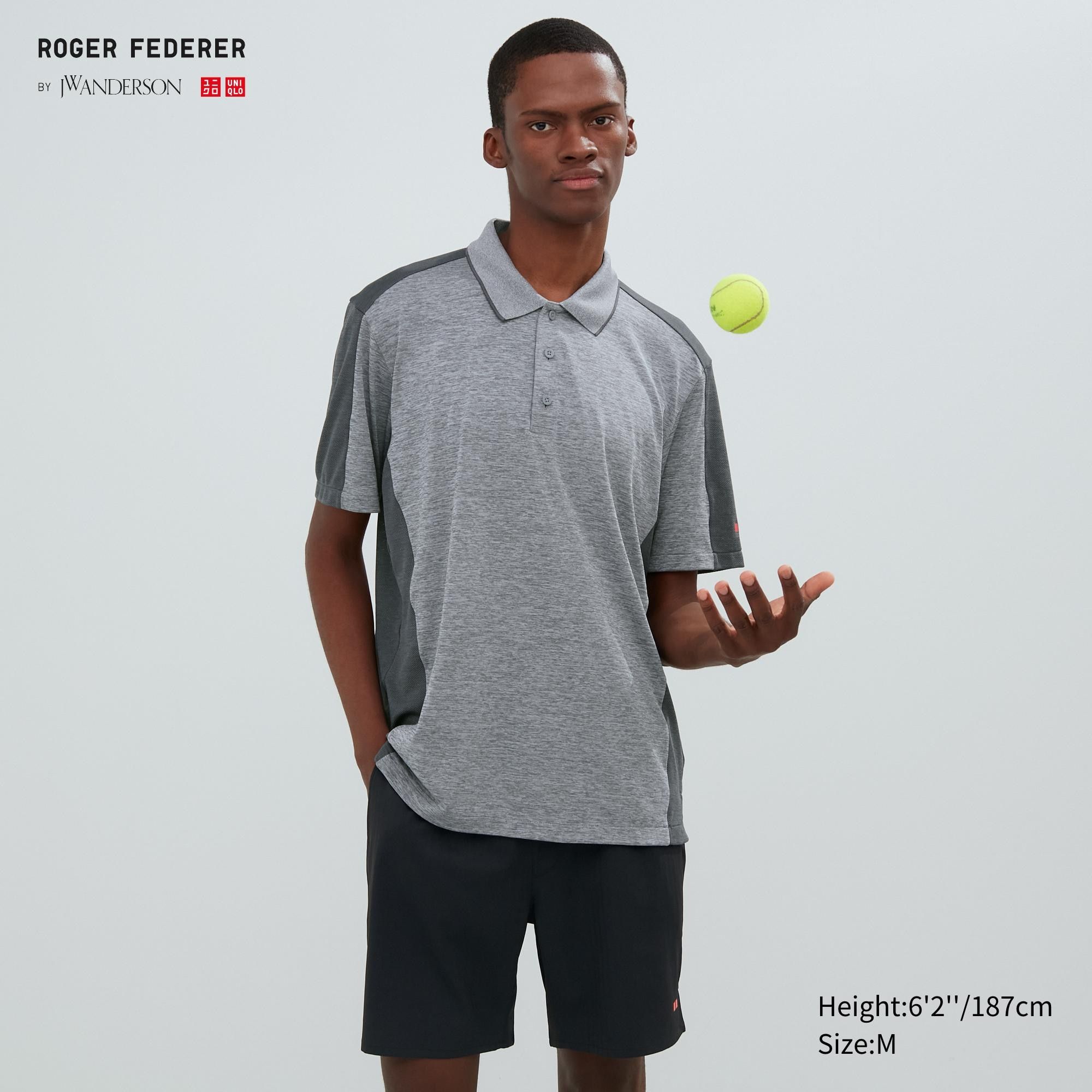 Grey Uniqlo Dry Ex Polo Shirt | PLVEQ-3564