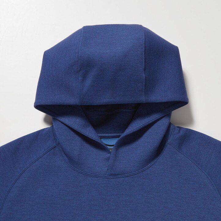 Grey Uniqlo Dry Sweat Stretch Pullover Hoodie | CTVDU-3629