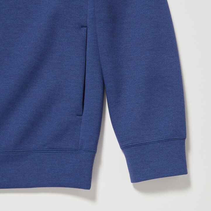 Grey Uniqlo Dry Sweat Stretch Pullover Hoodie | CTVDU-3629